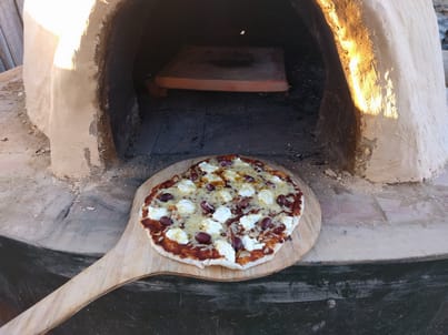 pizza oven first pizza 1